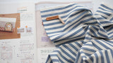 Check Patterned Gingham Stripe Solid Blue Biowash Fabric printed in Korea 36" x 62" 90cm x 160cm by the Yard