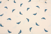 Animal Dolphin Patterned Double Gauze Fabric made in Korea by the Yard 36" x 59" or 90 x 150cm