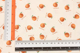 Hanrabong Dekopon Korean Orange Patterned Double Gauze Fabric made in Korea by the Yard 36" x 59" or 90 x 150cm