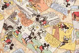 Disney Mickey Mouse American Comics Style Quilted Fabric printed in Japan by the Half Yard