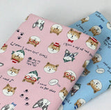 狗小狗 Shibainu 法國鬥牛犬牛津布料韓國製造 Half Yard