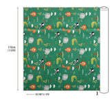Savanna Animals Lion Elephant Alligator Fabric made in Korea by the Half Yard