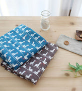 スカンジナビアスタイルのダック柄生地(韓国製、半ヤード単位)