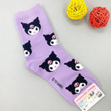 Sanrio Characters Sweety Patterned Half-Crew Socks Women's Socks made in Korea