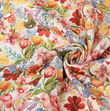 フラワーバンケット花柄生地、韓国製花生地(半ヤード単位)