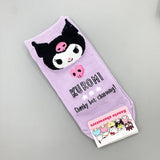 6 Pairs Sanrio Characters Face Patterned Sneaker Socks Women's Socks made in Korea