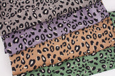 Leopard Patterned Corduroy Polyester 100% Fabric made in Korea by the Yard 36" x 58" or 90 x 145cm