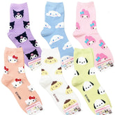 Sanrio Characters Sweety Patterned Half-Crew Socks Women's Socks made in Korea