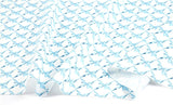 Blue Butterfly Ribbon patterned Fabric, Flowers Fabric made in Korea by the Half Yard