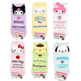 6 Pairs Sanrio Characters Face Patterned Sneaker Socks Women's Socks made in Korea