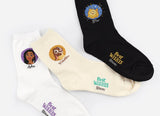 Disney Wish Character Patterned Half Crew Socks Women's Socks made in Korea