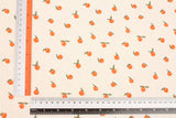 マンダリン 韓国オレンジ柄ダブルガーゼ生地 韓国製 ヤード単位 36" x 59" または 90 x 150cm
