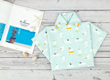 Polar Bear Penguin patterned OEKO-TEX® Fabric, Animal Fabric made in Korea by the Half Yard