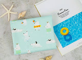 Polar Bear Penguin patterned OEKO-TEX® Fabric, Animal Fabric made in Korea by the Half Yard