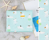 Polar Bear Penguin patterned OEKO-TEX® Fabric, Animal Fabric made in Korea by the Half Yard