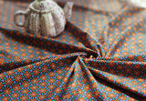 Korean Traditional Pattern Hexagon Dancheong Pattern Cotton Fabric made in Korea by the Half Yard