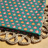 Korean Traditional Pattern Embroidery Style Dancheong Pattern Cotton Fabric made in Korea by the Half Yard