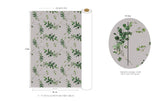 Eucalyptus Leaf Patterned Fabric made in Korea by the Half Yard