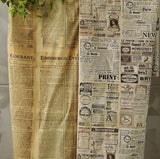 Vintage News Paper Retro Style Fabric Poster made in Korea by the Panel 140 x 85cm(55" x 33")