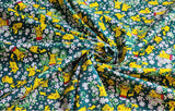 Pocket Monster Pokemon Pikachu and Flower Poké Ball Character Fabric made in Korea by the Half Yard
