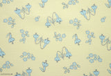 有機 30 年代 Bebe 花卉檸檬花圖案布料由 Half Yard 在韓國印刷