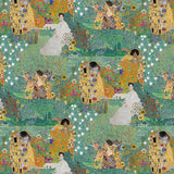 Famous Painting Pattern Series Gustav Klimt Cotton Fabric made in Korea by the Half Yard