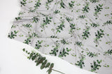 Eucalyptus Leaf Patterned Fabric made in Korea by the Half Yard
