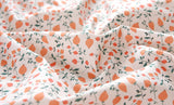 Sweet Berry Series Orange Yellow patterned Fabric made in Korea by the Half Yard