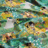 Famous Painting Pattern Series Gustav Klimt Cotton Fabric made in Korea by the Half Yard