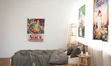 不思議の国のアリスのキャラクターヴィンテージファブリックポスター韓国製パネル