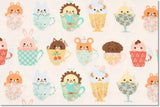 Animal Tiger, Rabbit, Lamb, Duck etc Character Fabric made in Korea by Half Yard