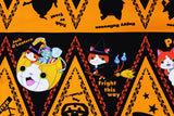 Yokai Watch Halloween Character Fabric made in Japan, Half Yard 45cm by 108cm or 18" by 43"