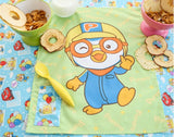 Penguin Pororo, Crong, Eddy, Loopy, Petty Korean Anime Character Fabric made in Korea by the Panel
