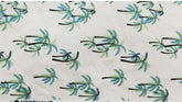 Tropical fabric, Palm Tree patterned Fabric made in Korea by the Half Yard