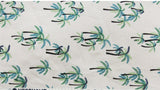 Tropical fabric, Palm Tree patterned Fabric made in Korea by the Half Yard