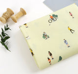 玩具迷你甜心泰迪兔鴨圖案布料韓國製造半碼