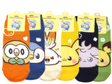 6 Pairs of Pokemon Peaceful Place Face Socks Sneakers Socks Women's Sock
