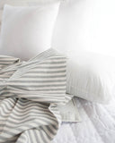 Check Patterned Gingham Stripe Solid Gray Biowash Fabric printed in Korea 36" x 62" 90cm x 160cm by the Yard