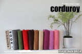 Plain Solid  Corduroy Cotton 100% Fabric made in Korea by the Yard 36" x 58" or 90 x 145cm