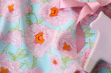 Peony Flower Viscose Rayon Fabric printed in Korea 36" x 62" 90cm x 160cm by the Yard