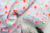 Peony Flower Viscose Rayon Fabric printed in Korea 36" x 62" 90cm x 160cm by the Yard