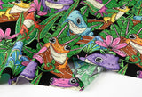 Color Frog Patterned Fabric made in Korea by the Half Yard