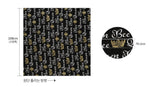 Queen Bee Lettering Patterned Fabric made in Korea by the Half Yard