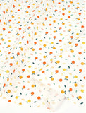 Fruits Orange Mandarin Dekopon Patterned Fabric made in Korea by the Half Yard