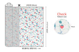 Ribbon Strawberry Trellis Patterned Fabric DTP printed in Korea by the Half Yard