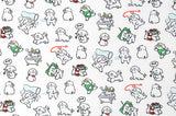 Dewspo Waterproof & Breathable Fabric Maltese Puppy today made in Korea by the Yard