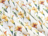 Calla Lily Flower Patterned Fabric made in Korea by the Half Yard