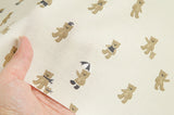 Baby Teddy Bear Patterned Fabric made in Korea by the Half Yard