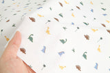 Mini Dinosaur Patterned Fabric made in Korea by the Half Yard