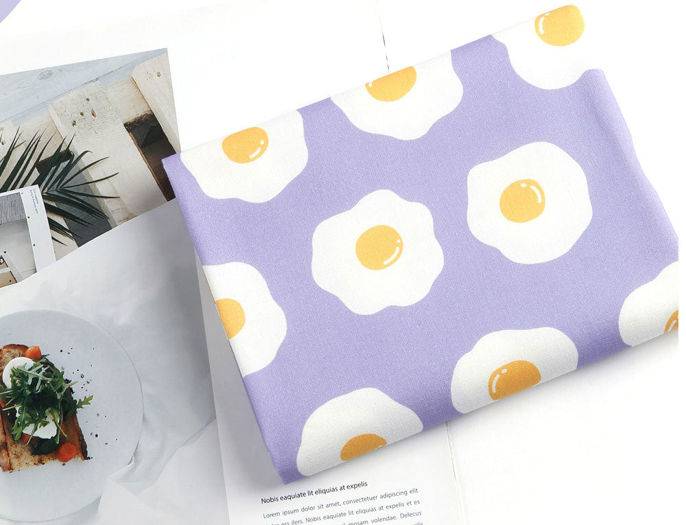 Fried Egg Patterned Fabric made in Korea by the Half Yard